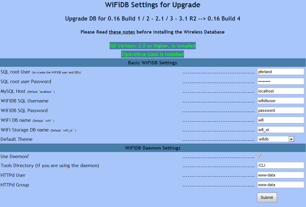 upgrade page screen shot